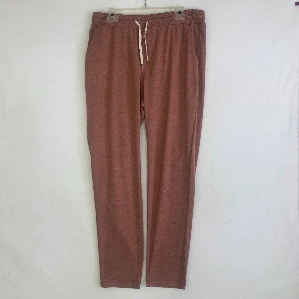 Vuori Ponto Performance pant Joggers Mens XL Terracotta Clay Athleisure V418 - Picture 1 of 9
